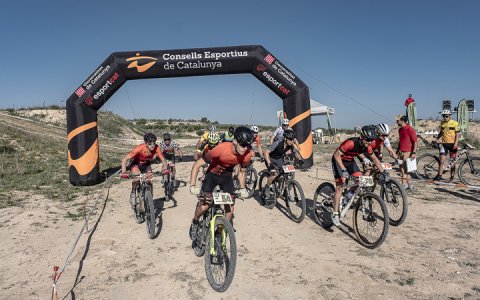 Sortida d'una cursa del circuit a Arbeca (Foto: X.M.)