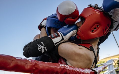 Combat de la primera vetllada a la fresca (Foto: X.M.)