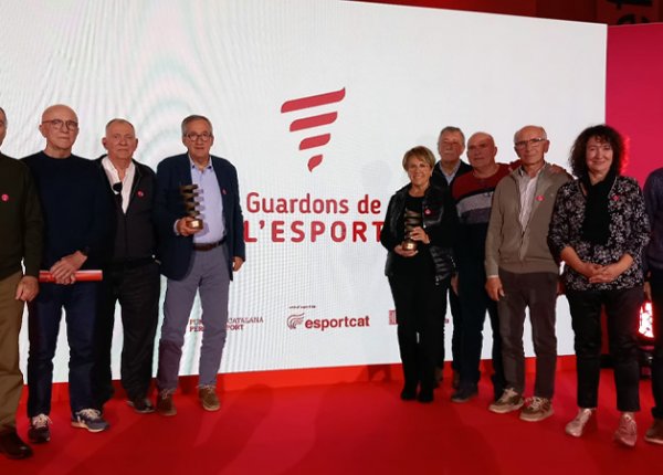 Delegació dels Xafacamins a l'entrega de premis. (Foto: Xafacamins)